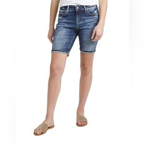 Silver Jean Shorts -Brand New With Tags